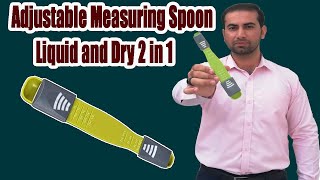 Adjustable Measuring Spoon for Liquid and Dry 2 in 1 Kitchen Gadget