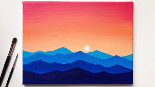 acrylic painting for beginners | simple acrylic painting tutorial