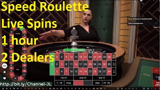 Speed Roulette Live Spins 1 hour 2 Dealers.