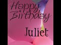 happy birthday juliet