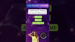 Can You Solve This Riddle? Meet the Silent Singer! 🎵🧩