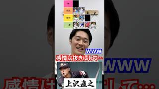 プロ野球tierを作ろう #tierlist #ノーヒットノーラン #プロ野球 #大谷翔平 #上沢直之 #伊藤大海