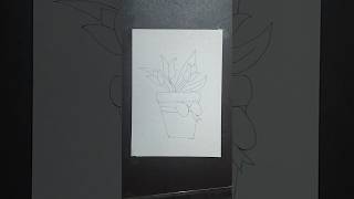 Drawing Flower pot #shortsvideo #youtubeshorts #howtodrawflowers