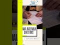 Java Interview Questions | Java Constructor | Default Constructor | Parameterized Constructor