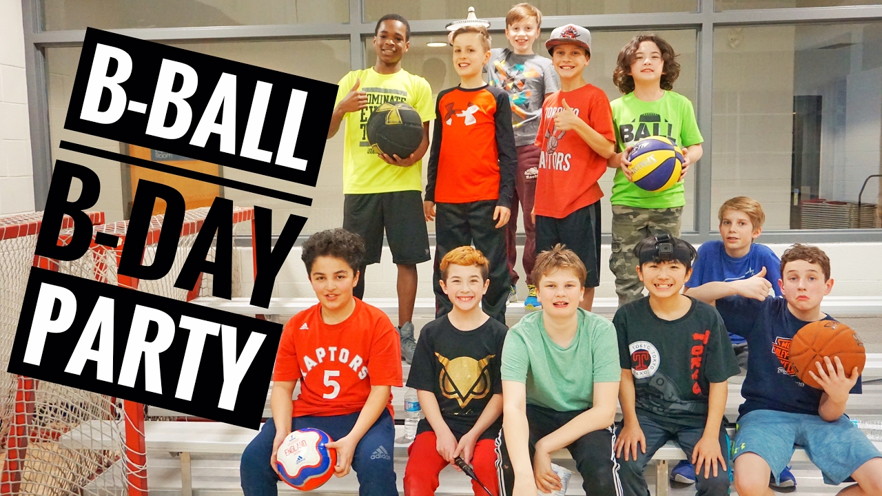 B-Ball ⛹B-Day Party 🎉 (Basketball Birthday Party) - Vlog 34 - YouTube