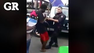 Exhiben abuso policiaco contra migrante