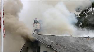 FIRE DESTROYS VFW HALL IN LINDENHURST LONG ISLAND NY