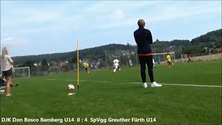 04.07.2021 Testspiel DJK Don Bosco Bamberg U14 - SpVgg Greuther Fürth U14 (0:9) - Highlights