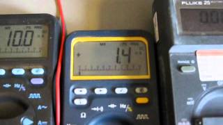 Measuring a short current pulse with a multimeter