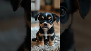 Adorable Puppy Melts Hearts 🐶😍  Cutest Black \u0026 Tan Pup Ever! #viralvideo #fyp #ytshorts #funny #usa