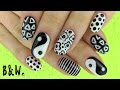 Nail Art in Black and White! Monochrome Nails with MissJenFabulous Nail Art in Black and White! Monochrome Nails with MissJenFabulous