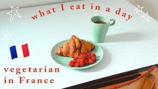 what I eat in a day (vegetarian in France)