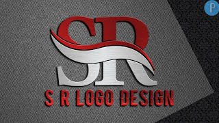 S R Professional Logo Design Tutorial |Pixellab logo design🔥👌