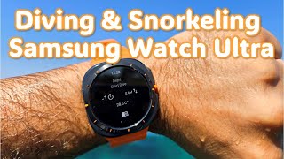 Samsung Galaxy Watch Ultra: Diving \u0026 Snorkelling App Underwater Test