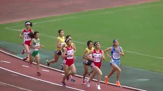 20200809山口県選手権 女子1500m決勝最終組