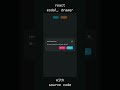 React Modal & Drawer Animation with Framer Motion 💥 | UI Magic! #shorts #reactjs #framermotion