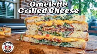 Omelette Grilled Cheese on the Blackstone Griddle