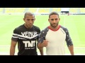 José Aldo empurra Chad Mendes durante encarada