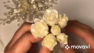 МК Маленькие розочки из ленты 1,5 см 🌹🌹 DIY Small roses from ribbon 1,5 cm 🌹🌹