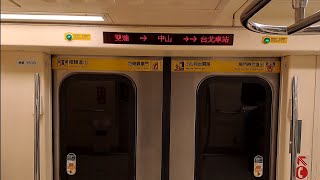 台北捷運381型軟改列車往象山行駛民權西路到中山