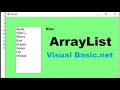 How to use Arraylist (addrange-Update- remove-  insert)with Iistbox in Visual Basic.net