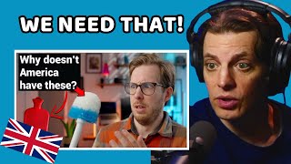 American Reacts to 7 British Things We Don't Have In America!