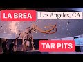 4K Walking tour of the La Brea Tar Pits Museum in Los Angeles, CA