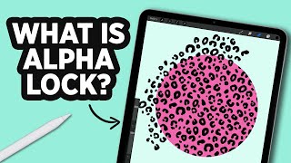 How to use ALPHA LOCK in PROCREATE #Shorts