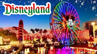 A Walk Through Disneyland’s California Adventure at Dusk with Xmas Tree Lighting Ceremony - Dec 2024