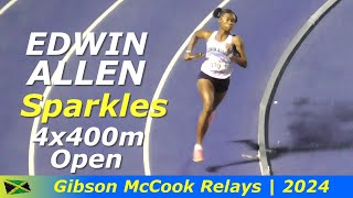 Edwin Allen High Commanding Win | Girls 4x400m Open | Gibson McCook Relays 2024