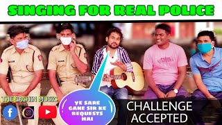 Randomly Singing For Police | Mumbai Police Shocking Reaction | Old Song Requests | Sachin Chaudhary