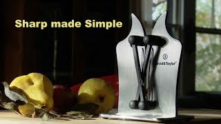 Official Demo: Brod \u0026 Taylor Knife Sharper - Simplest way to Sharpen and Hone