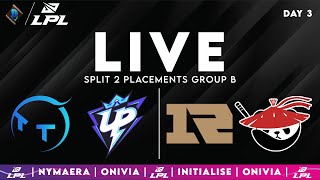 LPL English Live | Split 2 Placements Day 3 with Nymaera & Initialise TT | UP | RNG | AL