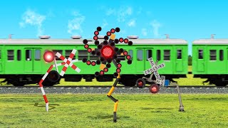 特殊な踏切機械生命体カンカンと電車 | railroad crossing train