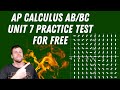 AP Calculus AB/BC Unit 7 Practice Test