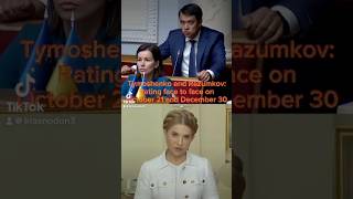 Tymoshenko and Razumkov: Rating face to face on October 21 and December 30