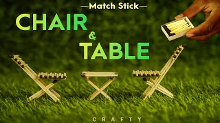 Match Stick Craft Ideas |  Matchstick Art And Craft Ideas | DIY Mini Chair and Table
