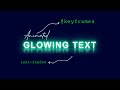 Glowing Text Animation Effects 1 | #Html #CSS Animation