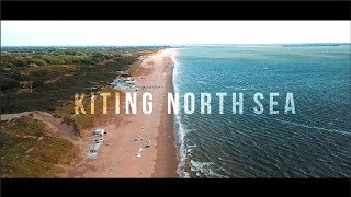 Kitesurfing at the North sea