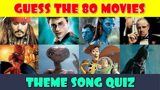 Guess the Movie Theme Song Quiz (80 Movies)