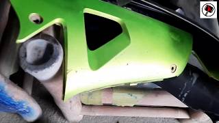 HOW TO FIX BROKEN FAIRINGS OF A MOTORCYCLE USING FIBERGLASS | D.I.Y. VIDEO TUTORIAL |