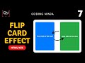 HTML and CSS Flip Card Effect Tutorial | Interactive Card Animation | Coding Ninja