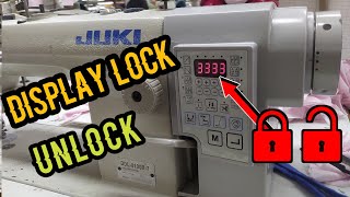 display lock & unlock  Juki DDL 8700b-7 panel board lock Juki Sewing machine | RMG solution plus