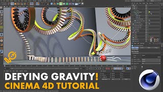 Take Control Gravity Inside of Cinema 4D Tutorial: Fields Forces and Dominoes!