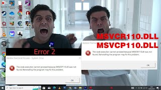 MSVCR110.dll dan MSVCP110.dll was not found Premiere Pro 2021 2020 & After Effect  Cara Memperbaiki