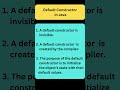 Default Constructor in Java | core java