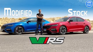 Skoda Octavia vRS Duel - Modified Vs Stock مبارزة سكودا