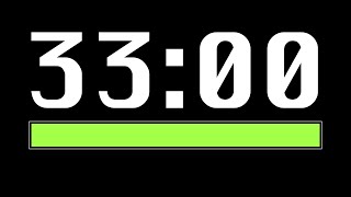 33 Minute Timer [ Progress Bar ] - 4K 60 FPS