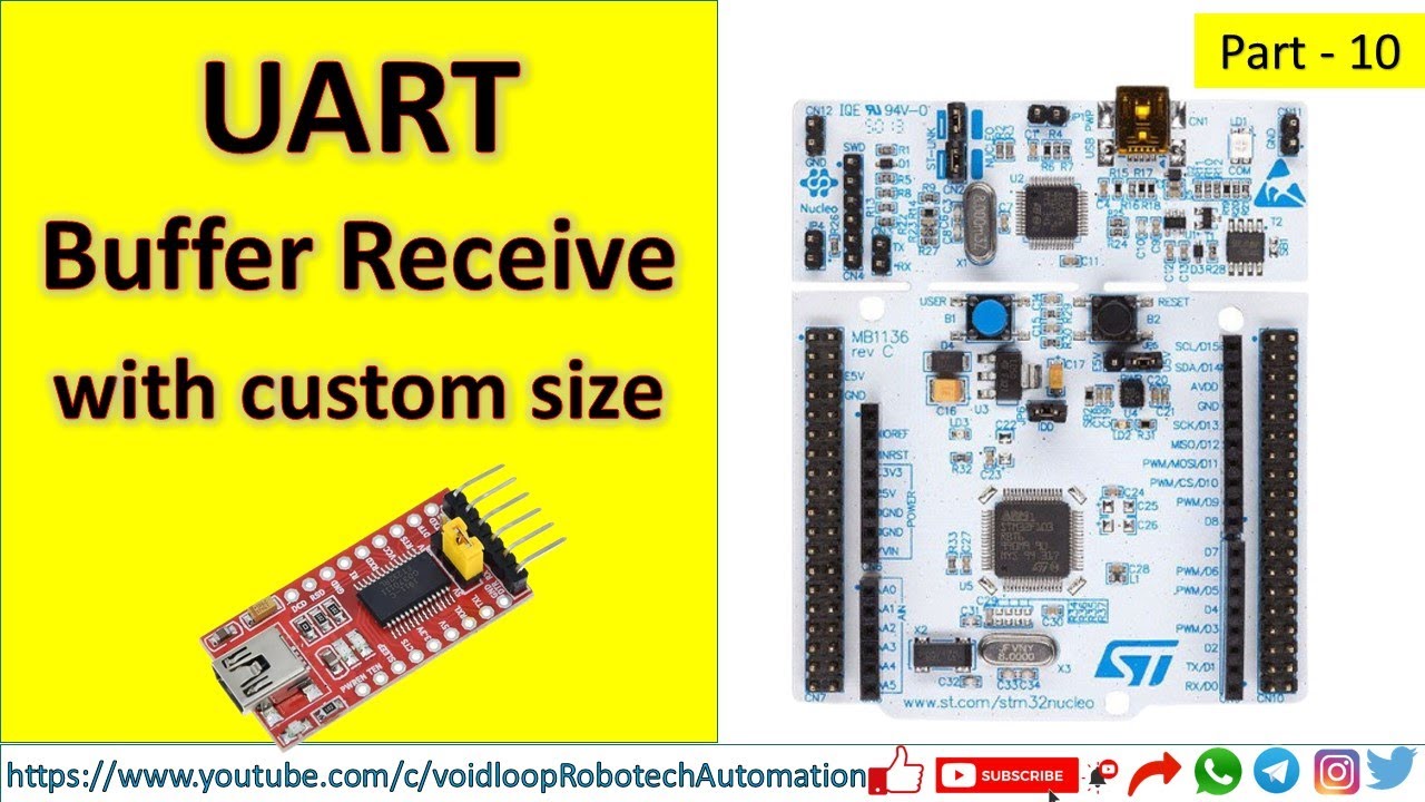 10 STM32 UART Interrupt String Receive With Custom Data Size ...