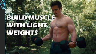 How to Build Muscle With Light Weights (NOT blood flow restriction!)